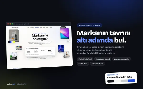 AjansPro — Dijital & Reklam Ajansı Website Yazılımı ekran görüntüsü