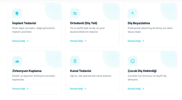 ClinoPro Diş Kliniği Website Yazılımı — ekran görüntüsü 4
