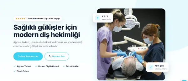 ClinoPro Diş Kliniği Website Yazılımı — ekran görüntüsü 2