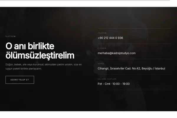 İletişim & seans talebi
