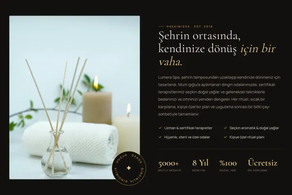 Hakkımızda — hikâye + istatistikler