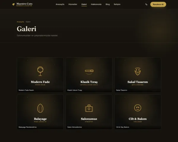 Salon galeri ve çalışma vitrini