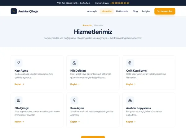 Çilingir hizmetleri
