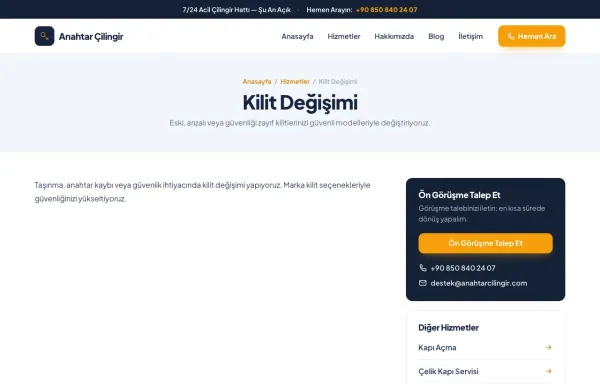 Hizmet detay sayfası