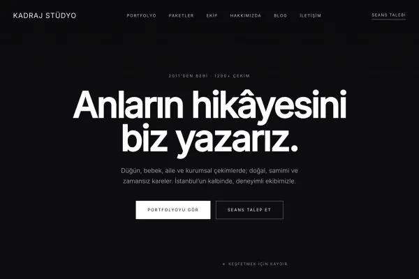 Sinematik parallax ana sayfa — Apple tarzı kaydırma deneyimi