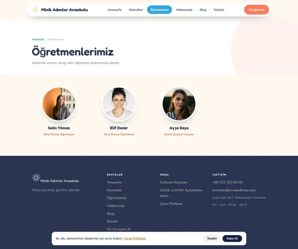 Öğretmen kadrosu