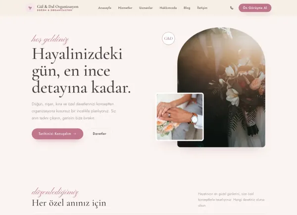 DavetPro Düğün & Organizasyon Website Yazılımı