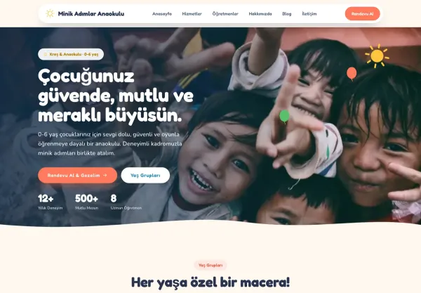 KresPro Kreş & Anaokulu Website Yazılımı