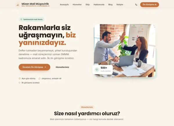 MuhasebePro Mali Müşavir & Muhasebe Website Yazılımı