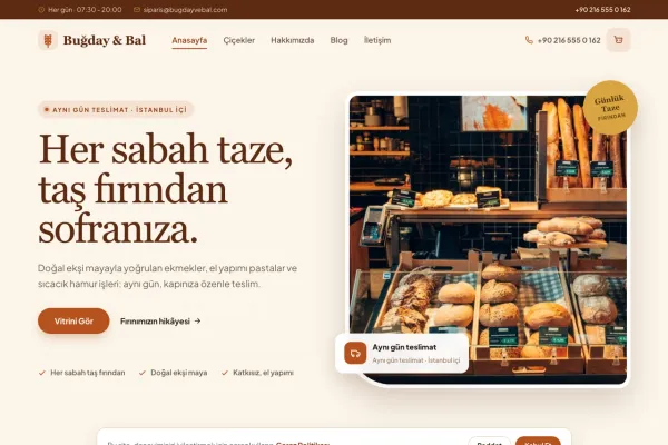 PastaPro Pastane & Fırın Online Sipariş Website Yazılımı